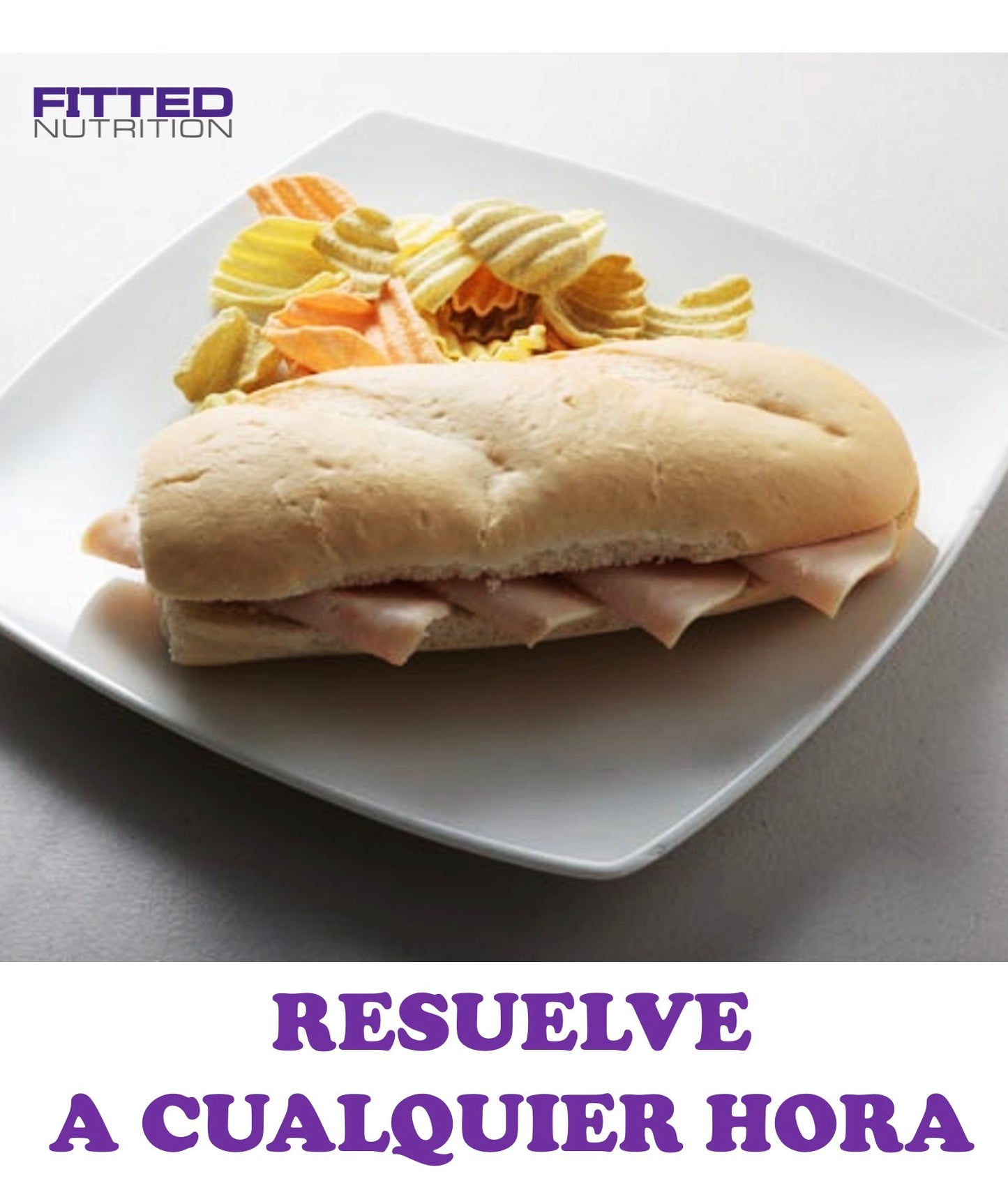 FN017 Sandwich Pavo y Queso Suizo en Pan Integral