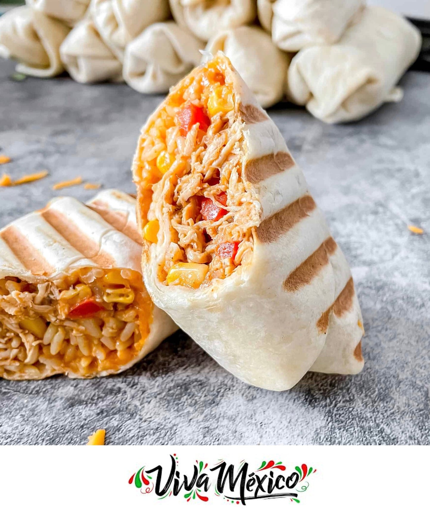 FN124 Burrito de Pollo, Queso y Salsa Fresca