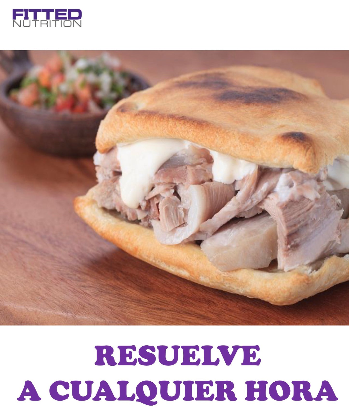 FN148 Sandwich de Pernil con Queso Suizo