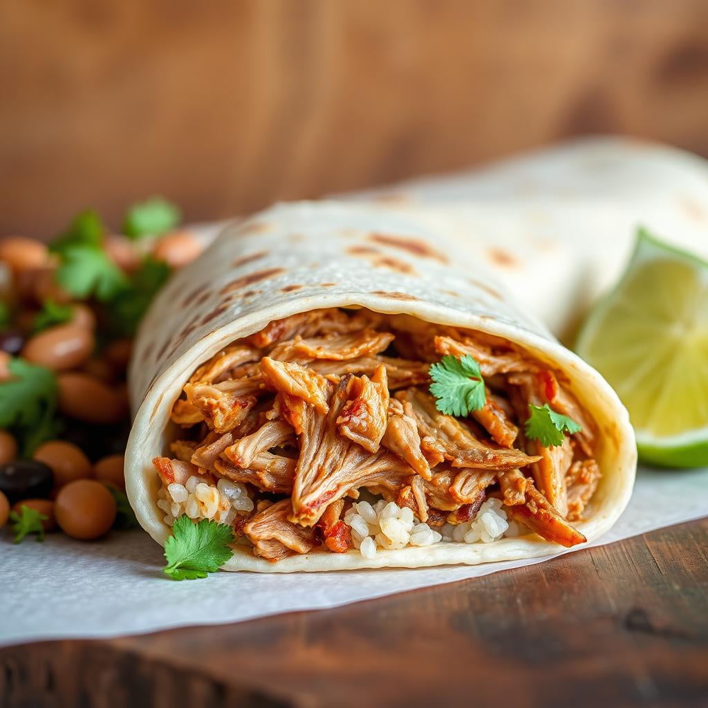 FN132 Burrito de Pernil Asado y Queso de Papa