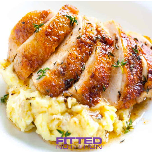 FN050 - Majado de Papa Roja con Pechuga a la Plancha y Vegetales