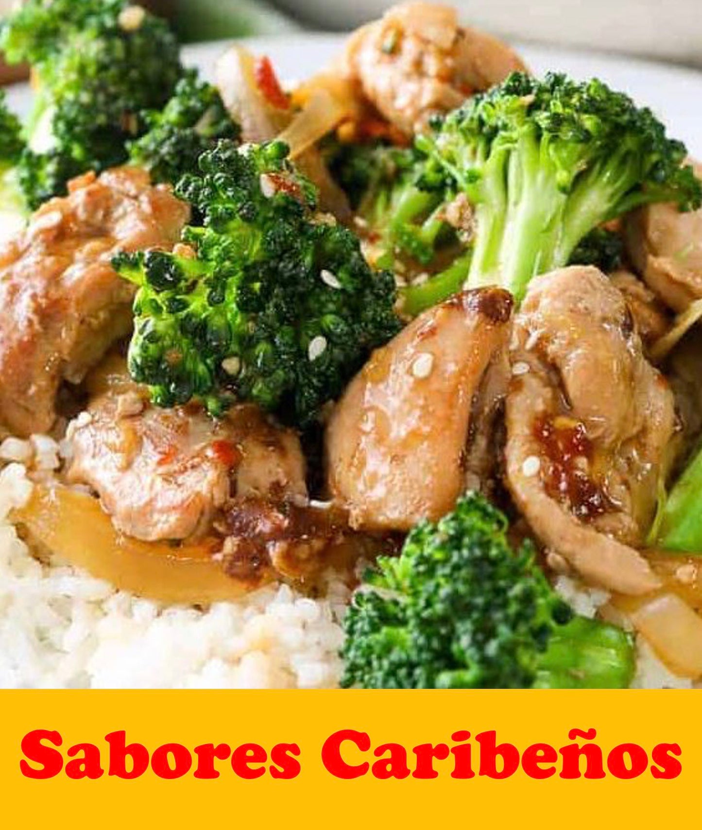 FN096- Arroz Provenzal con Pechuga de Pollo en Salsa de Guayaba y Brocoli