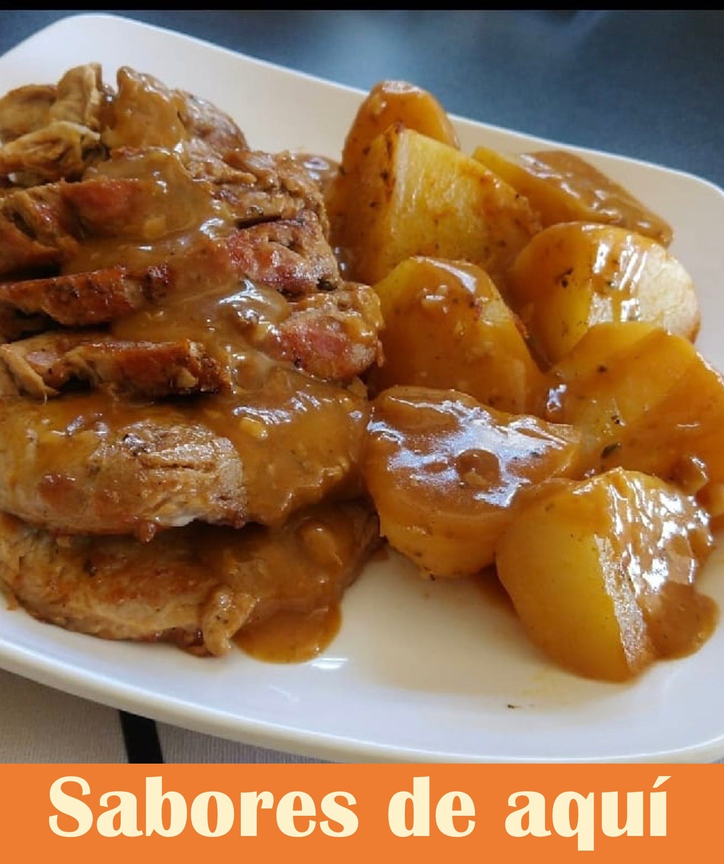 FN102 - Batata Asada con Lomo en Salsa Criollo