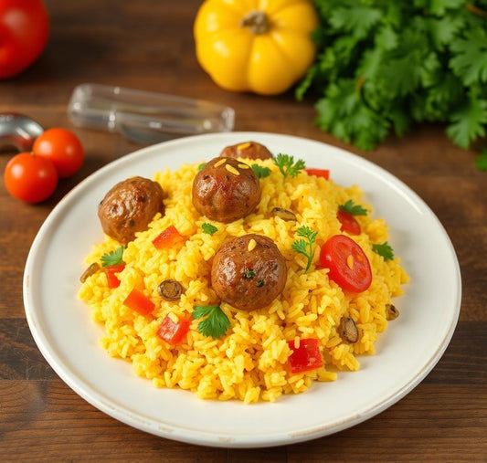 FN123- Arroz Mamposteao y Albondigas a la Jardinera