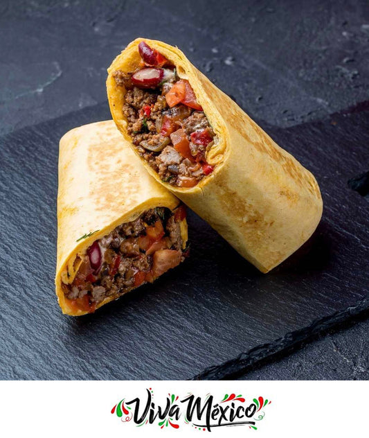 FN128 Burrito de Carne de RES, Queso y Salsa Fresca