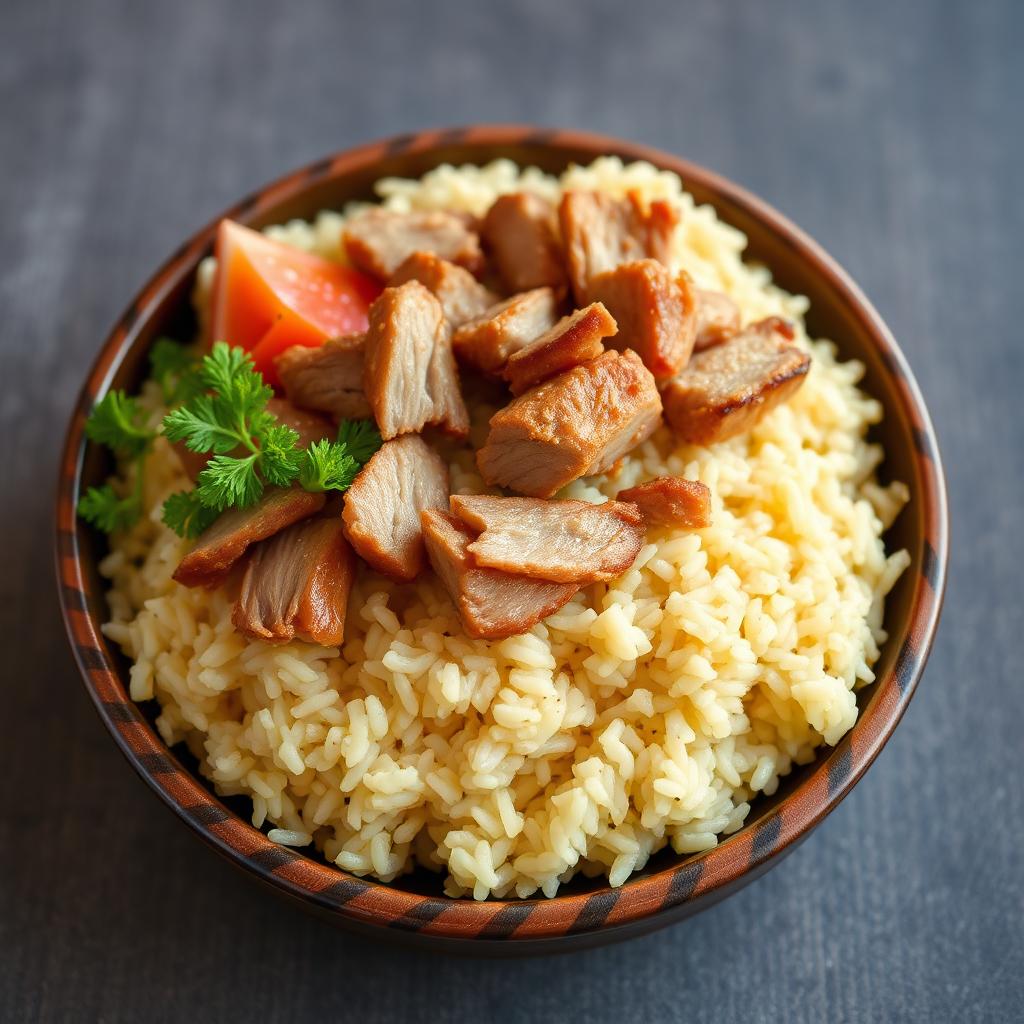 FN140 - Arroz Guisado, Pernil y Amarillos