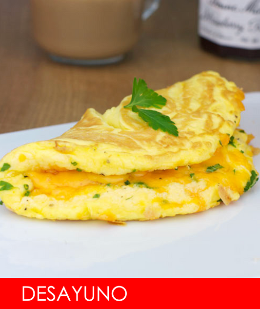 FNB017 - Omelet de Queso con Hashbrowns