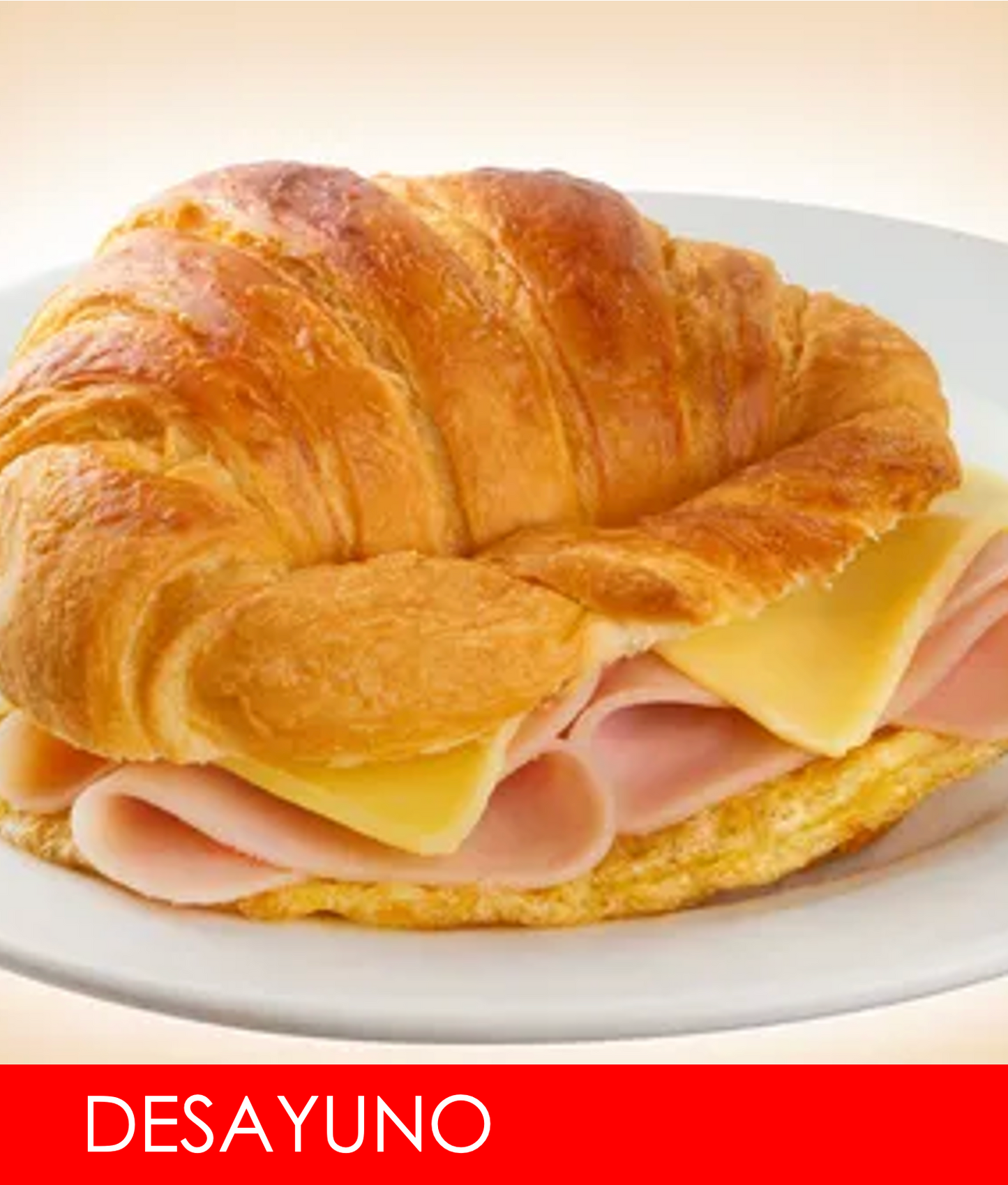 FNB048 - Croissant de Jamon, Queso y Huevo