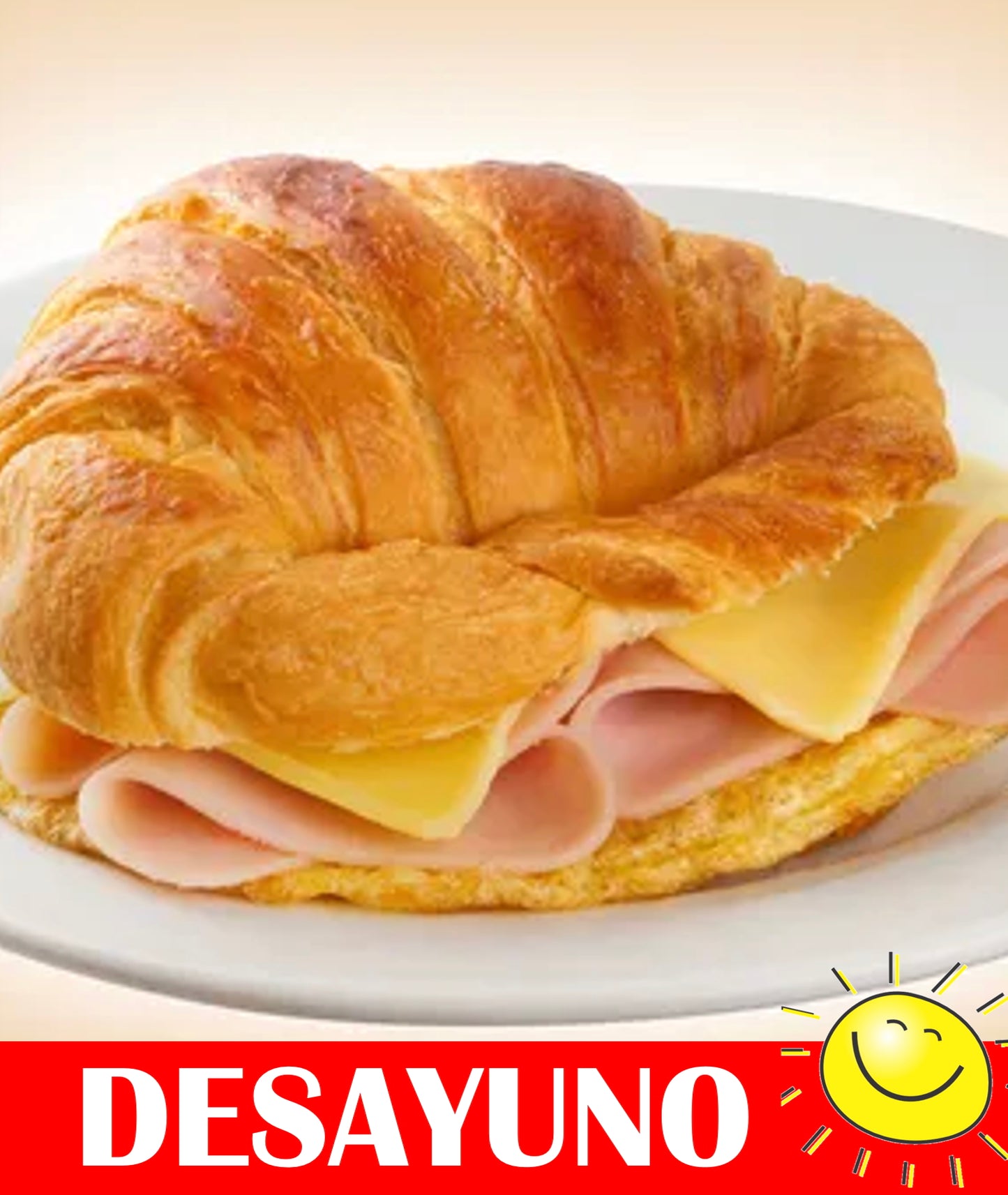 FNB048 - Croissant de Jamon, Queso y Huevo