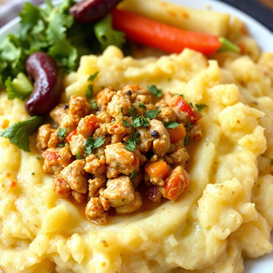 FN016 - Majado Papa Roja con Picadillo de Pavo y Vegetales