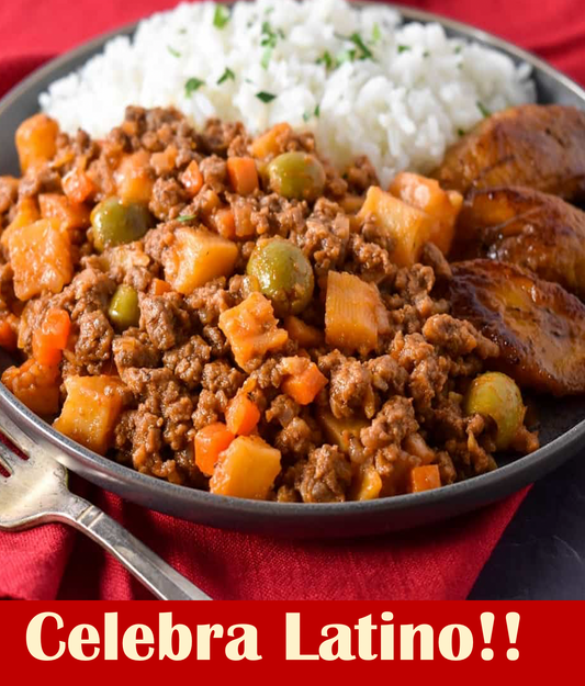 FN048 - Picadillo Cubano con Arroz Blanco y Amarillos