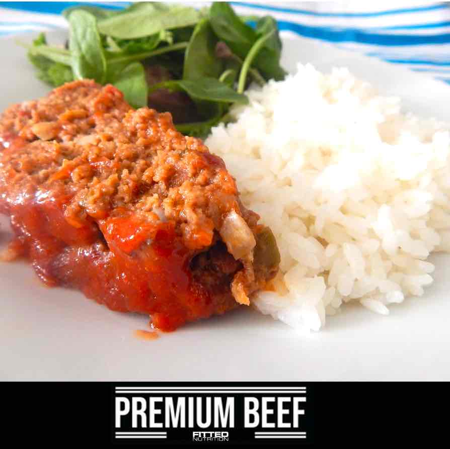 FN222- Meat Loaf en Salsa Criolla, Arroz Blanco y Amarillos