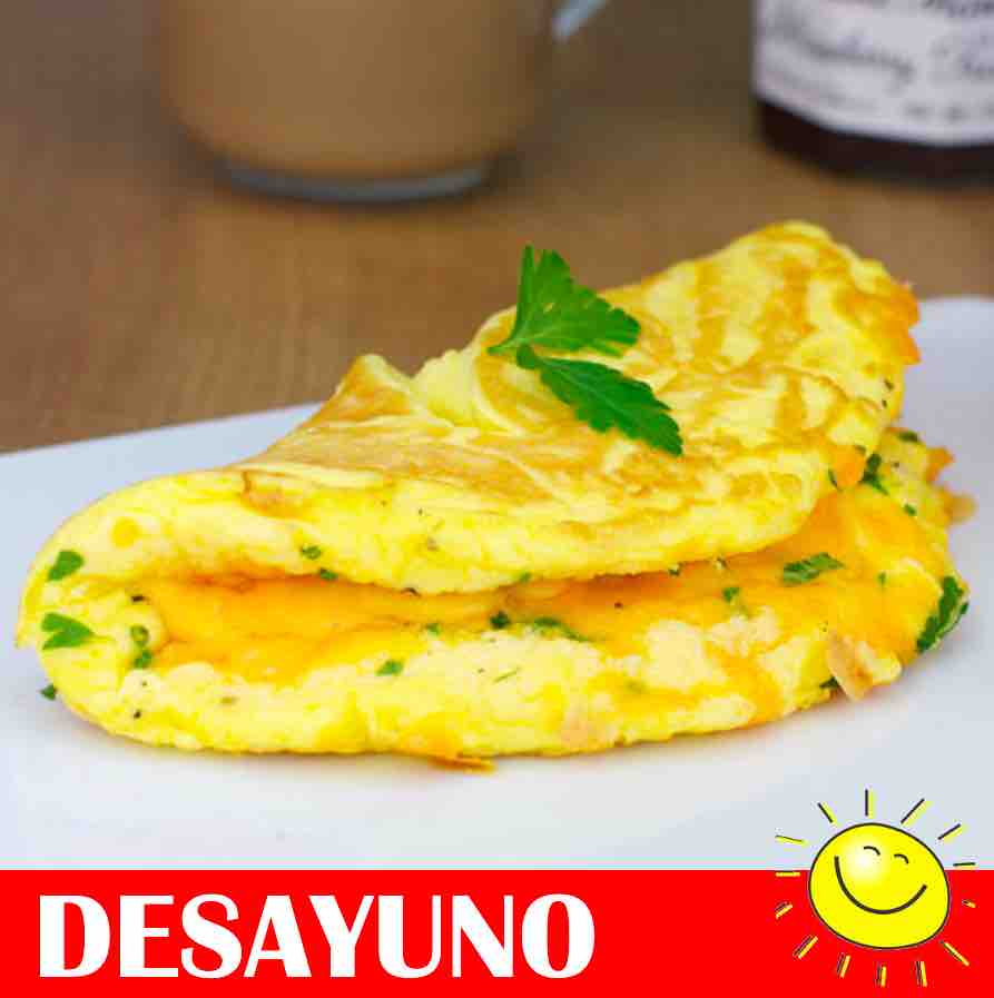 FNB017 - Omelet de Queso con Hashbrowns