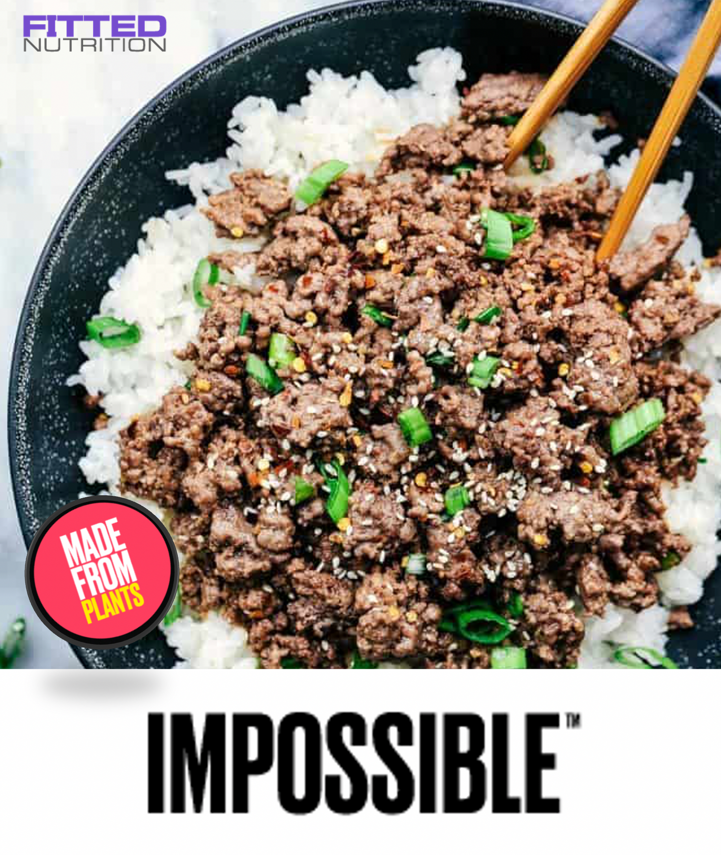 FN151- Impossible Meat Molida con Arroz con Cebolla y Amarillos