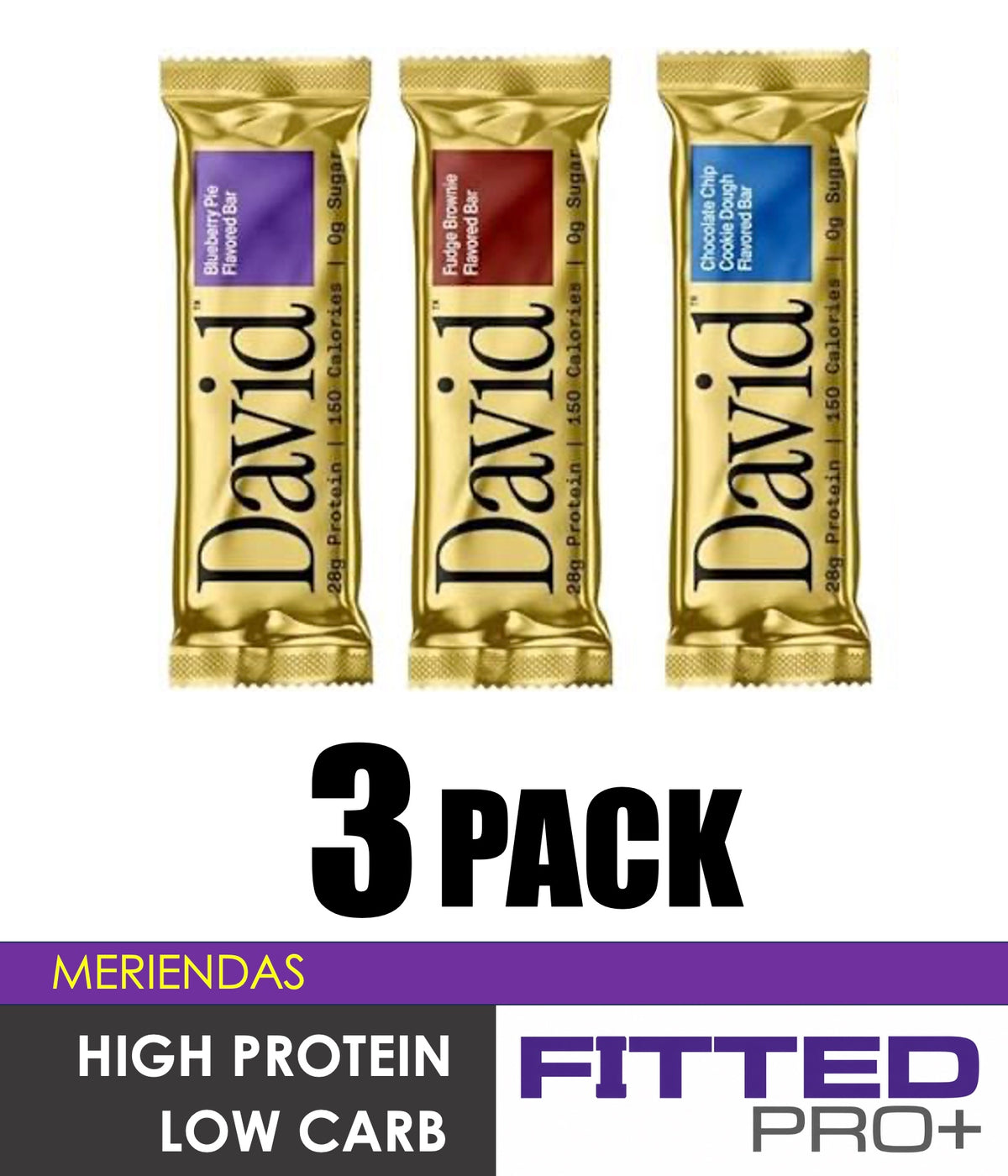 FNS33- DAVID PROTEIN BAR - 3 PACK