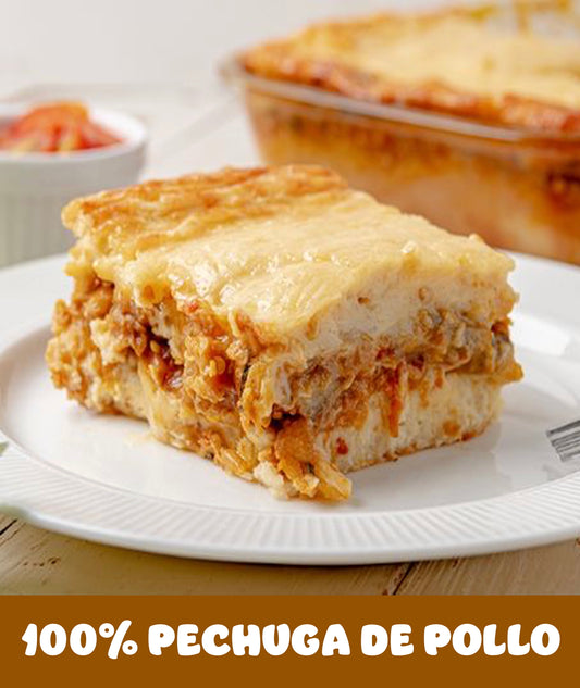 FN005 - PASTELON DE POLLO Y QUESO MOZARELLA