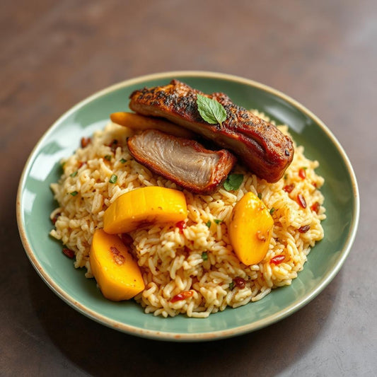 FN025 - Arroz Mamposteao, "Roasted Pork Belly" y Amarillos