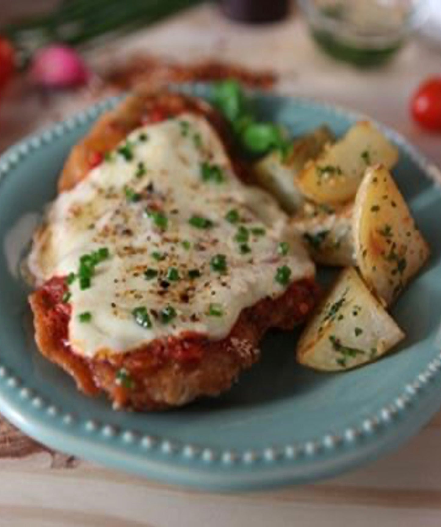 FN103 - Batata Asada con Milanesa de Pollo