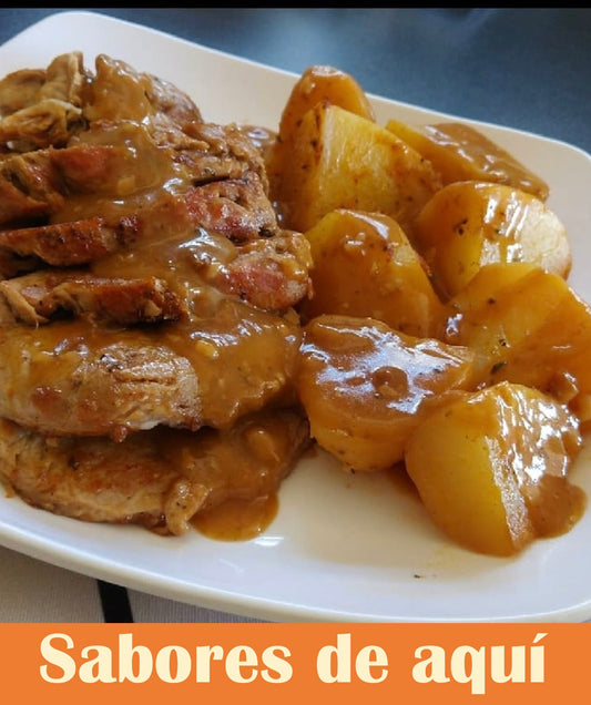 FN102 - Batata Asada con Lomo en Salsa Criollo