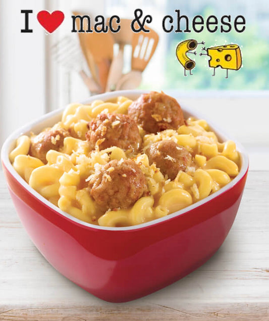 FN143- MAC AND CHEESE WITH MEATBALLS