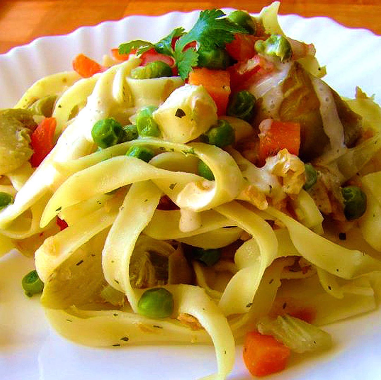 FN160 - Penne Pasta con Vegetales en Salsa Rosada