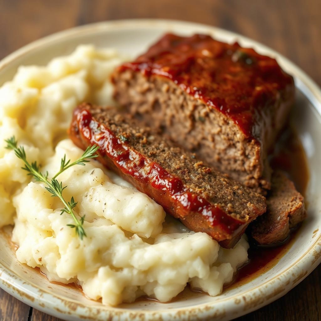 FN190- Meat Loaf en Salsa Criolla y Majado de Papa Amarilla
