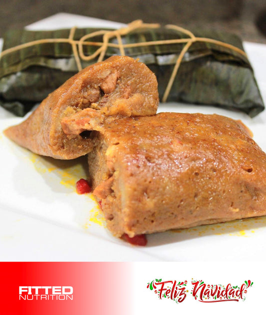 FN242 Pastel de Masa de Guineo relleno de Pollo con Arroz Blanco y Vegetales