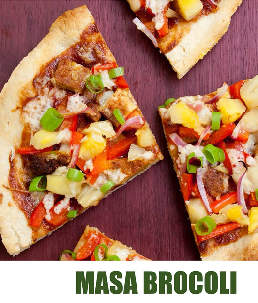 FN248 - Pizza Masa de Brocoli con Salsa Alfredo y Vegetales