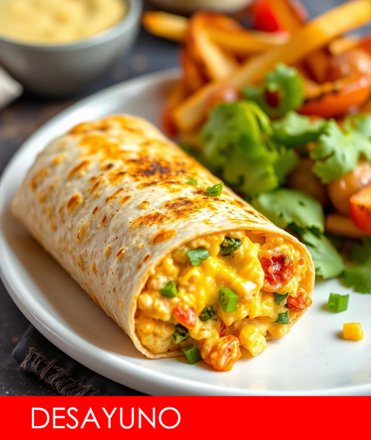 FNB042 - Breakfast Burrito de Revoltillo de Queso