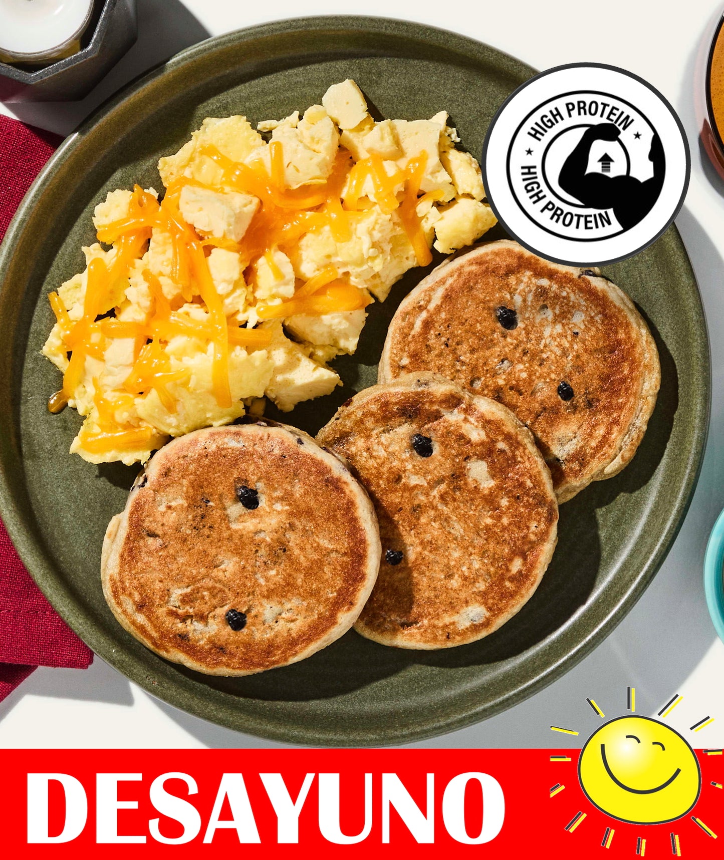 FNB047 - Pancakes Alto en Proteina y Revotillo con Queso