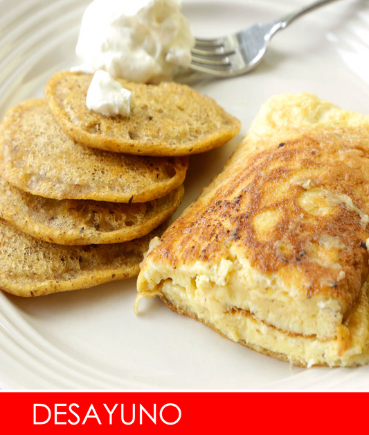 FNB039- Omelette de Queso y Pan Cakes