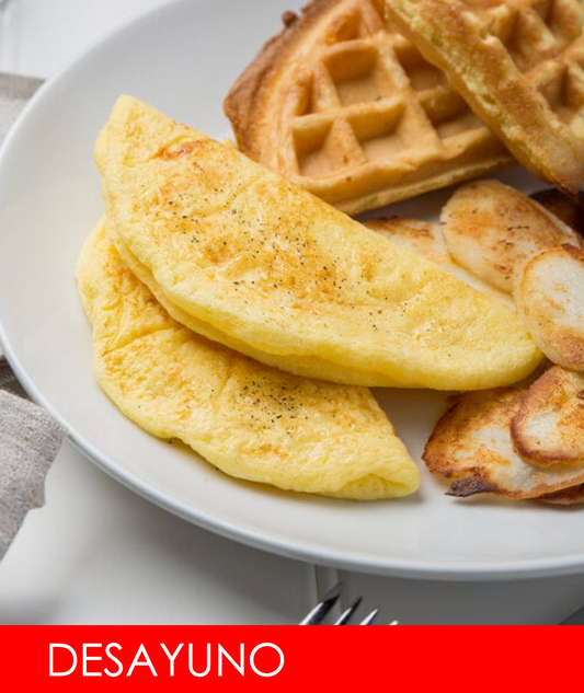 FNB050 - Omelette de Queso con Waffles