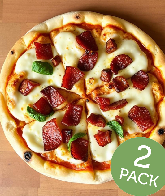 FN254 - Pizza Personal de Tocineta y Queso en Masa Integral - 2-Pack