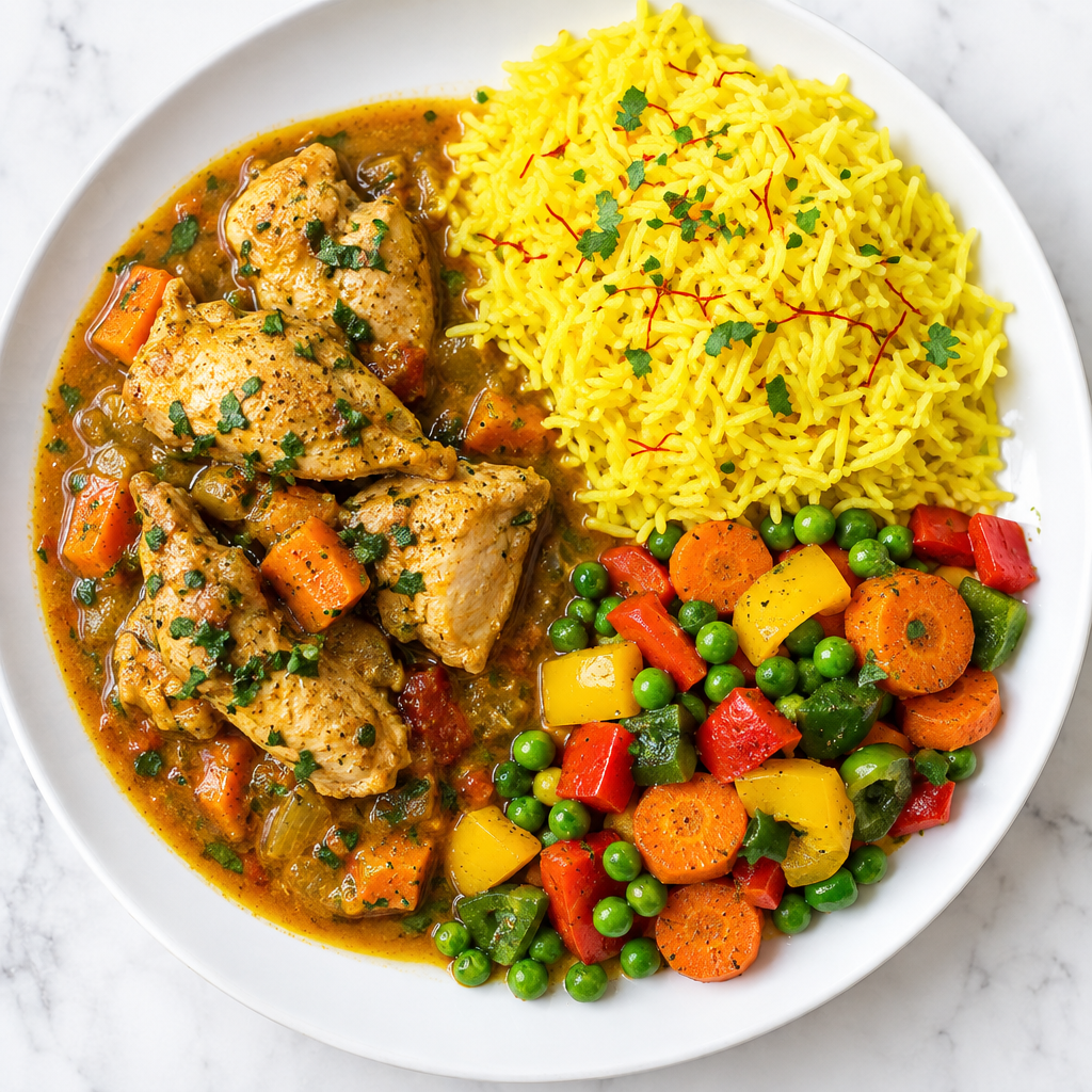 FN193- Pollo al Caldero Arroz con Maiz y Vegetales