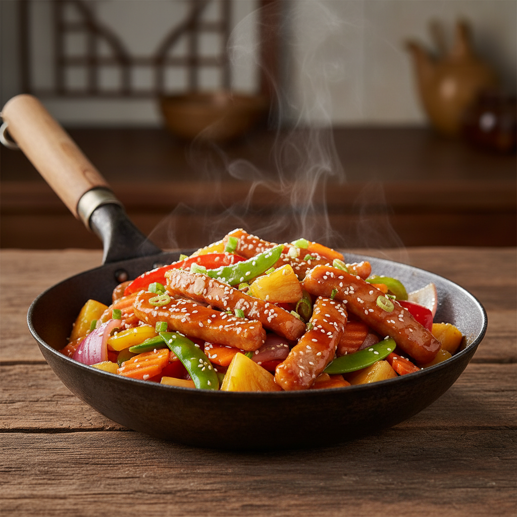 FN201 - Oriental Stir Fry con Filete de Lomo Agridulce