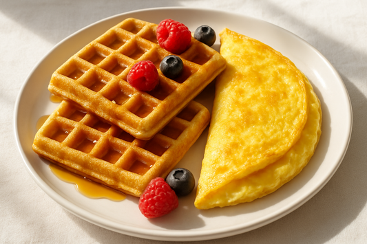 FNB009 - Omelette de Queso y Waffles de PROTEINA