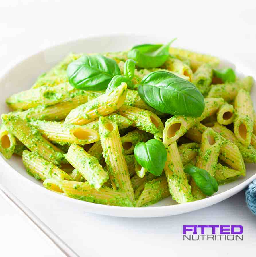 FN073- Pesto Alfredo Penne Pasta con Pollo y Vegetales