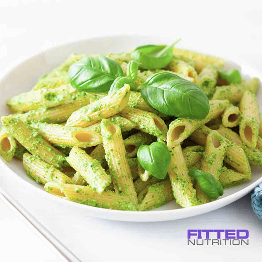 FN073- Pesto Alfredo Penne Pasta con Pollo y Vegetales