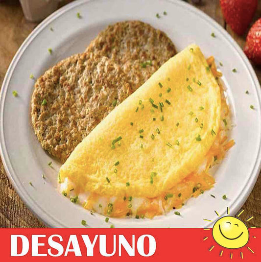FNB035 - Omelet de Queso con Salchicha y French Toast