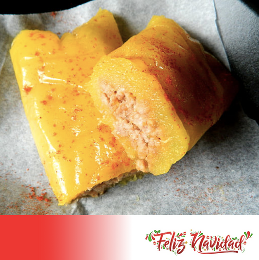 FN165- Pastel de Yuca y Pollo Con Arroz con Gandules