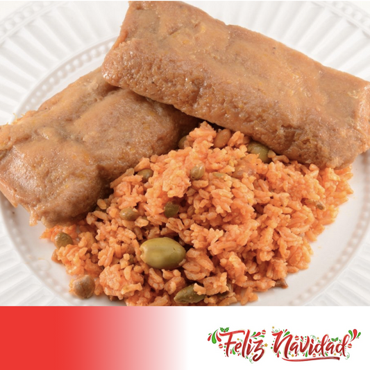 FN166 - Pastel de Masa y Cerdo, Arroz con Gandules